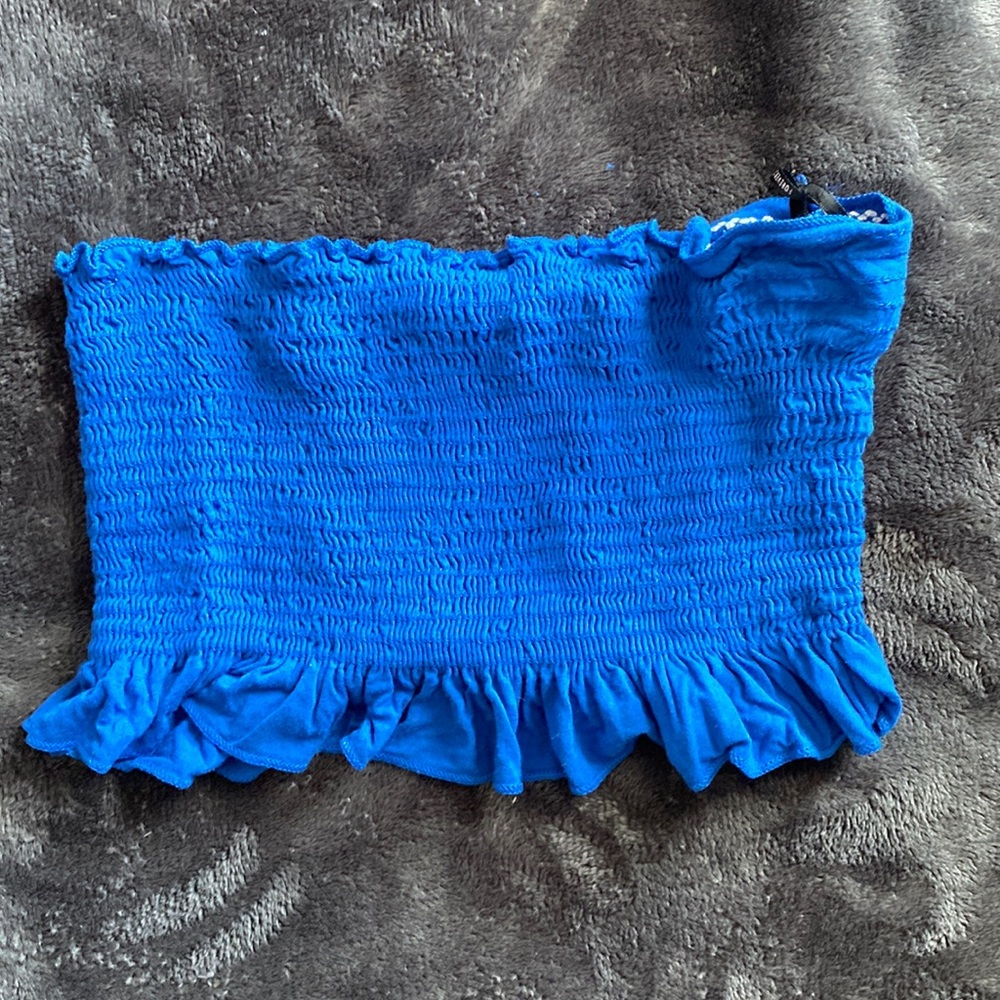 Blue Forever 21 Crop Top
